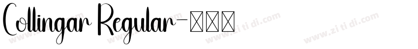 Collingar Regular字体转换
